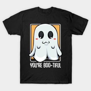 Ghost - You're Boo-tiful Funny Halloween Ghost Pun T-Shirt